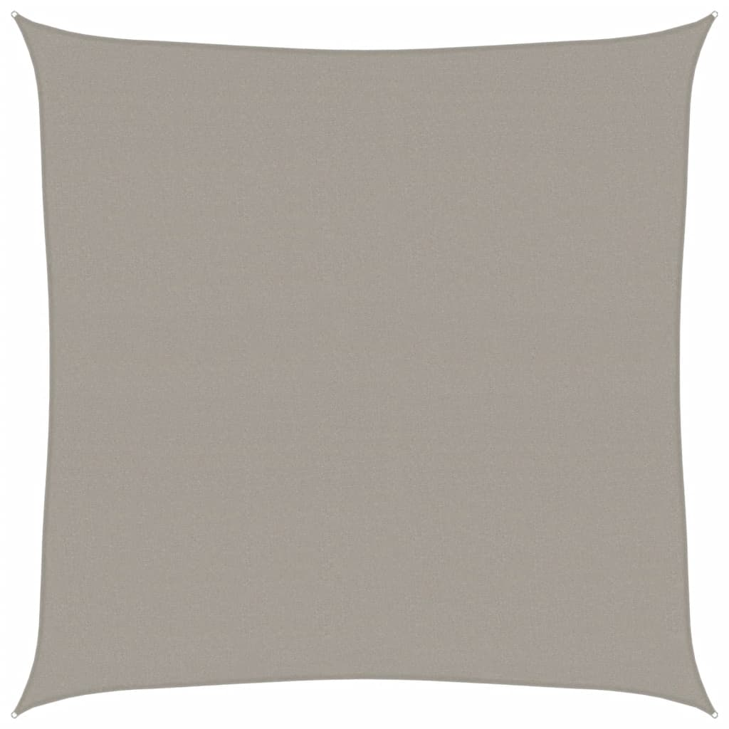 világosszürke HDPE négyszögű napvitorla 160 g/m² 5x5 m (4001970)