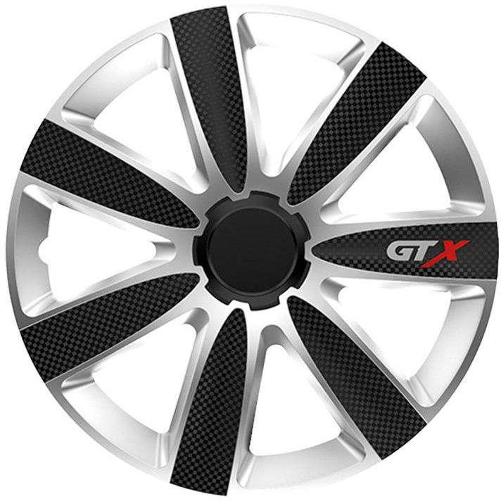 VERSACO GTX 14" CARBON dísztárcsa - fekete/ezüst (6V2543)