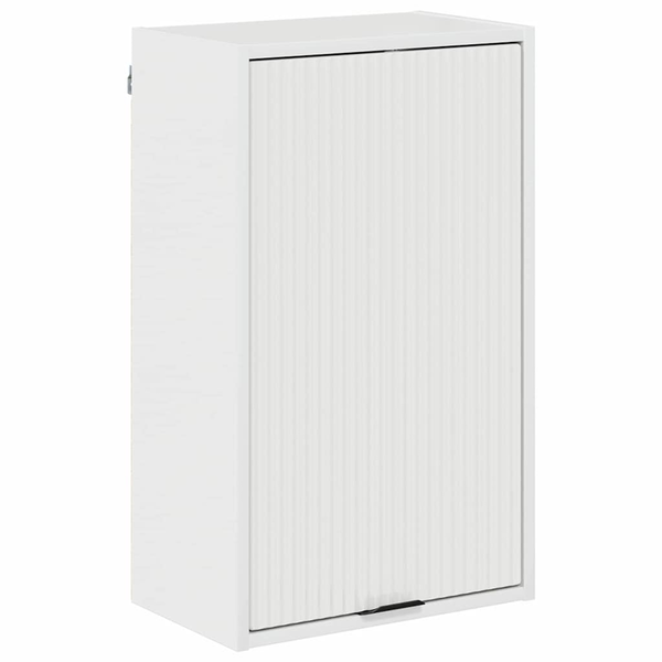 Fürdőszoba Székény Magasfényű fehér 39 x 23.5 x 65 cm Faanyag
