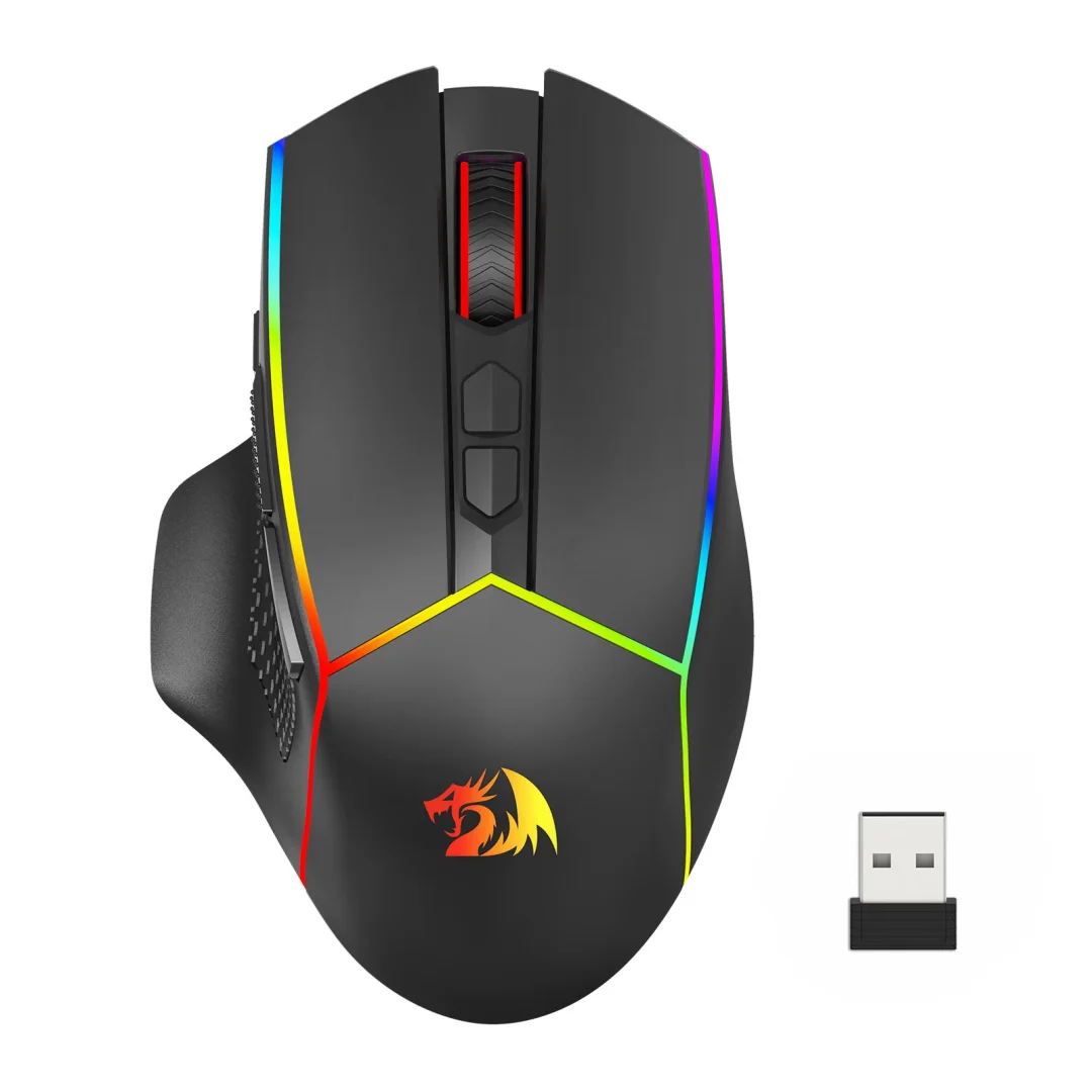 Мишка Redragon AXE PRO M814 RGB — M612RGB-PRO, черен