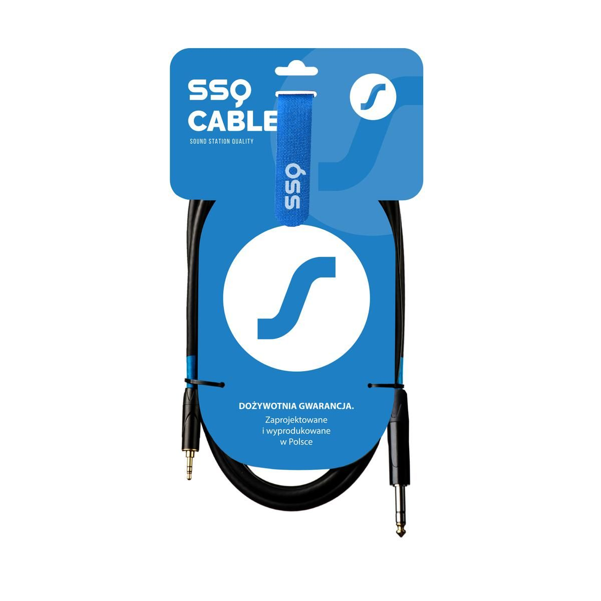 SSQ MiJS1 Event 3.5mm Jack apa - 6.35mm Jack apa Mono Kábel (1m) (SS-2065)