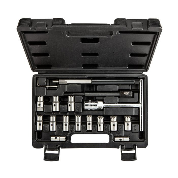 NEO Tools 11-885 Injektor fészek maró és tisztító készlet 17db
