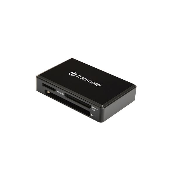 Четец за флаш карта Transcend USB 3.1 Gen 1/3.0 UHS-II All-in-1 Multi Card Reader for SD/microSD/CompactFlash, Black