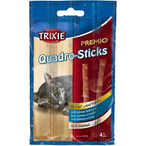 Trixie Jutalomfalat Premio Quadro-Stick Lazac/Pisztráng 5x5gr