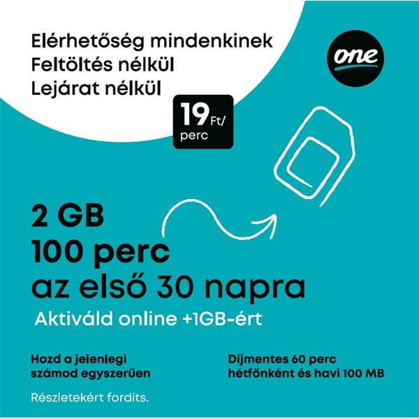 One Tuti Feltöltőkártyás csomag (103007700)