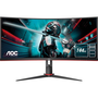 AOC G2 CU34G2X/BK počítačový monitor 86,4 cm (34") 3440 x 1440 px Quad HD LED Černá, Červená