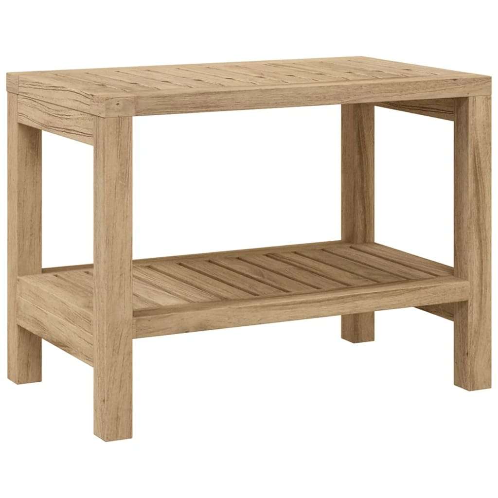 tömör tíkfa zuhanyzópad 60 x 30 x 45 cm (340746)