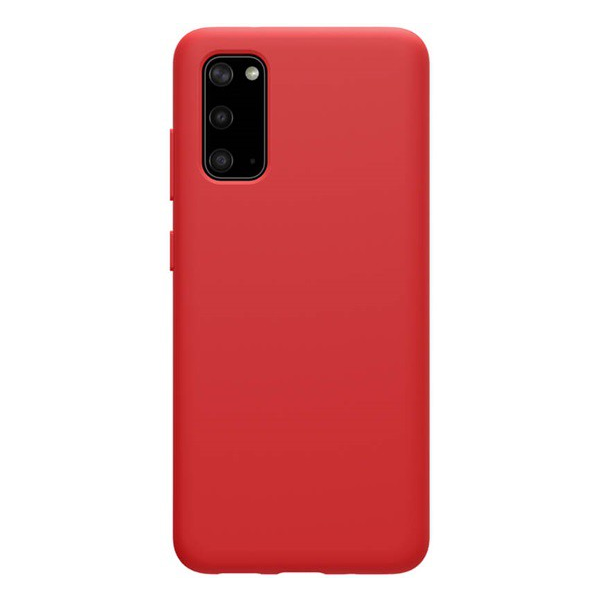 NILLKIN FLEX PURE szilikon telefonvédő (ultravékony, környezetbarát, mikrofiber plüss belső, matt) PIROS [Samsung Galaxy S20 5G (SM-G981U)] (5996457942497)