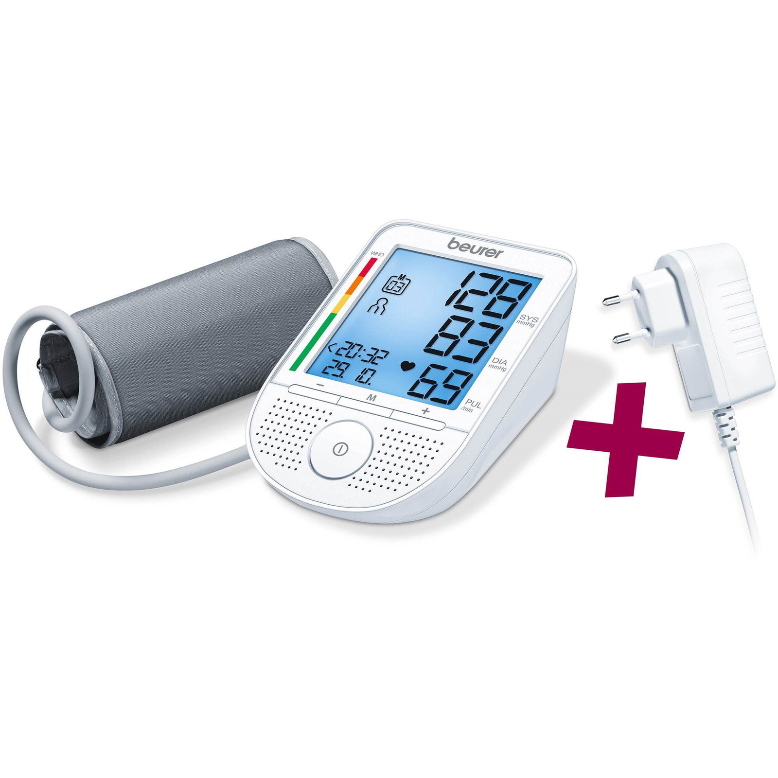Beurer BM49 Beszélő vérnyomásmérő adapterrel (BEU-BM49+071.60)