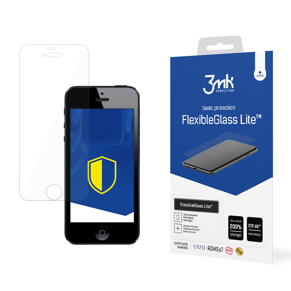 3mk FlexibleGlass Lite Apple iPhone 5/5s/SE Edzett üveg kijelzővédő (3MK FG LITE(14))