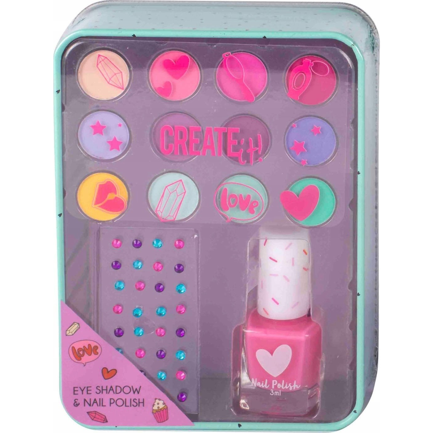 Canenco: Create It! Szemhéjpúder Palettával És Körömlakkal