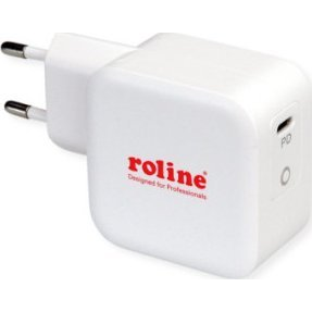 ROLINE USB Charger mit Euro-Stecker, 1x USB Typ C, PD, 61W