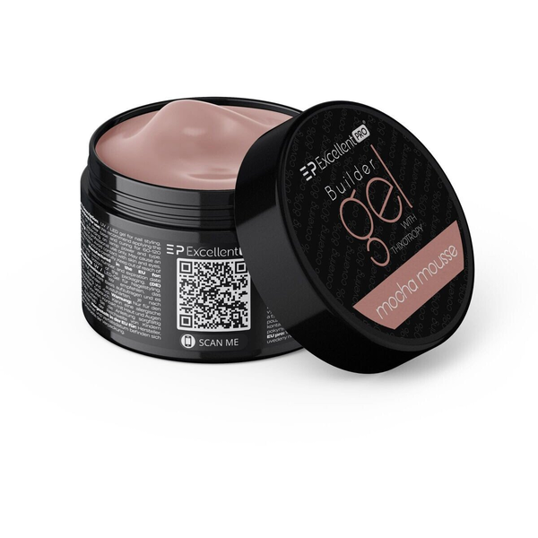 Excellent PRO Builder Gel With Thixotropy żel budujący Mocha Mousse 15g