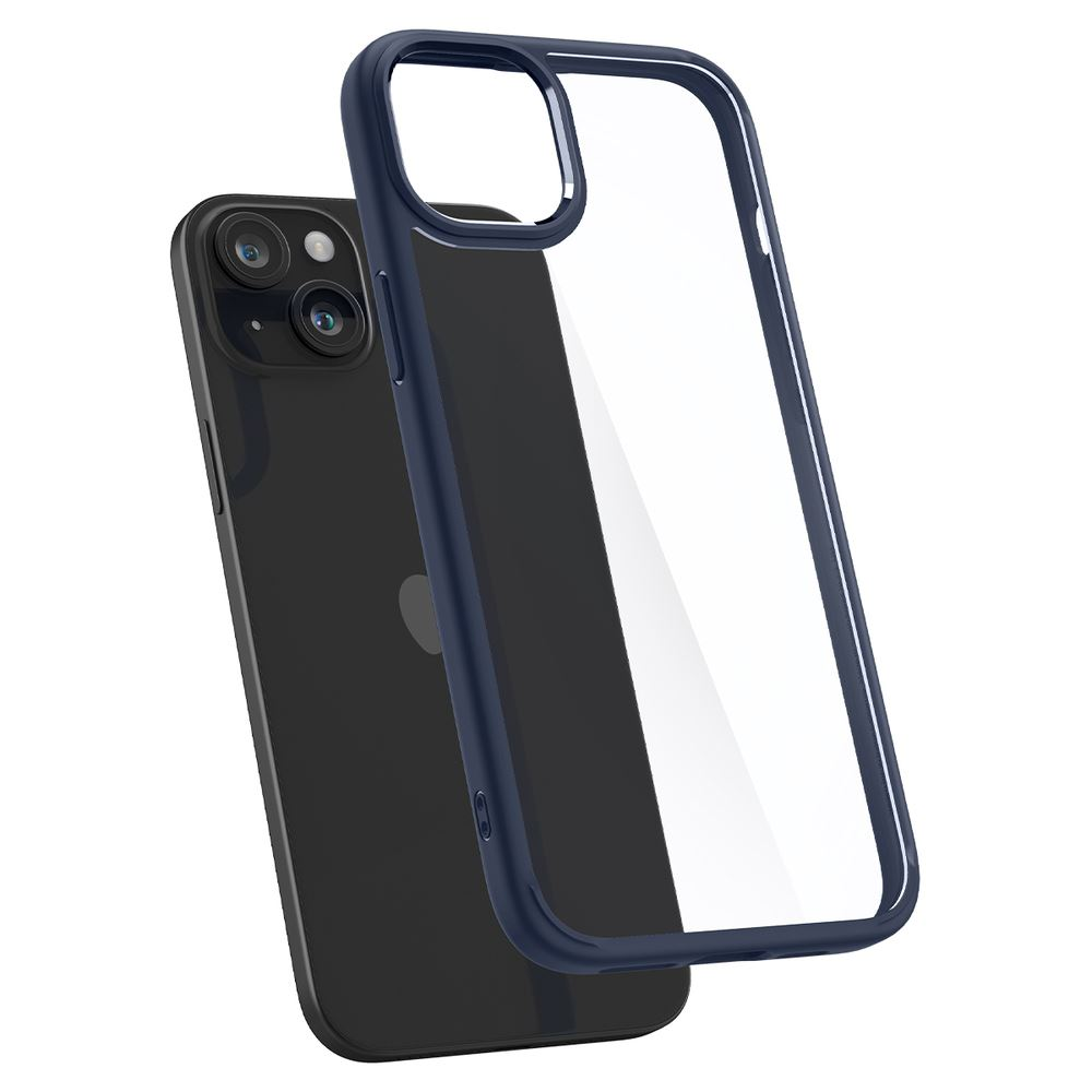 Spigen Ultra Hybrid iPhone 15 Plus tok átlátszó-sötétkék (ACS06659) (ACS06659)