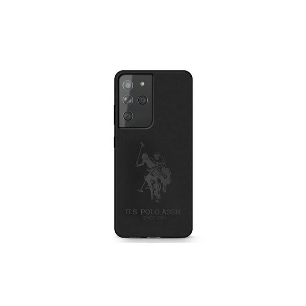 US Polo USHCS21LSLHRTBK Samsung Galaxy S21 Ultra G998 készülékhez Silicone On Tone tok fekete