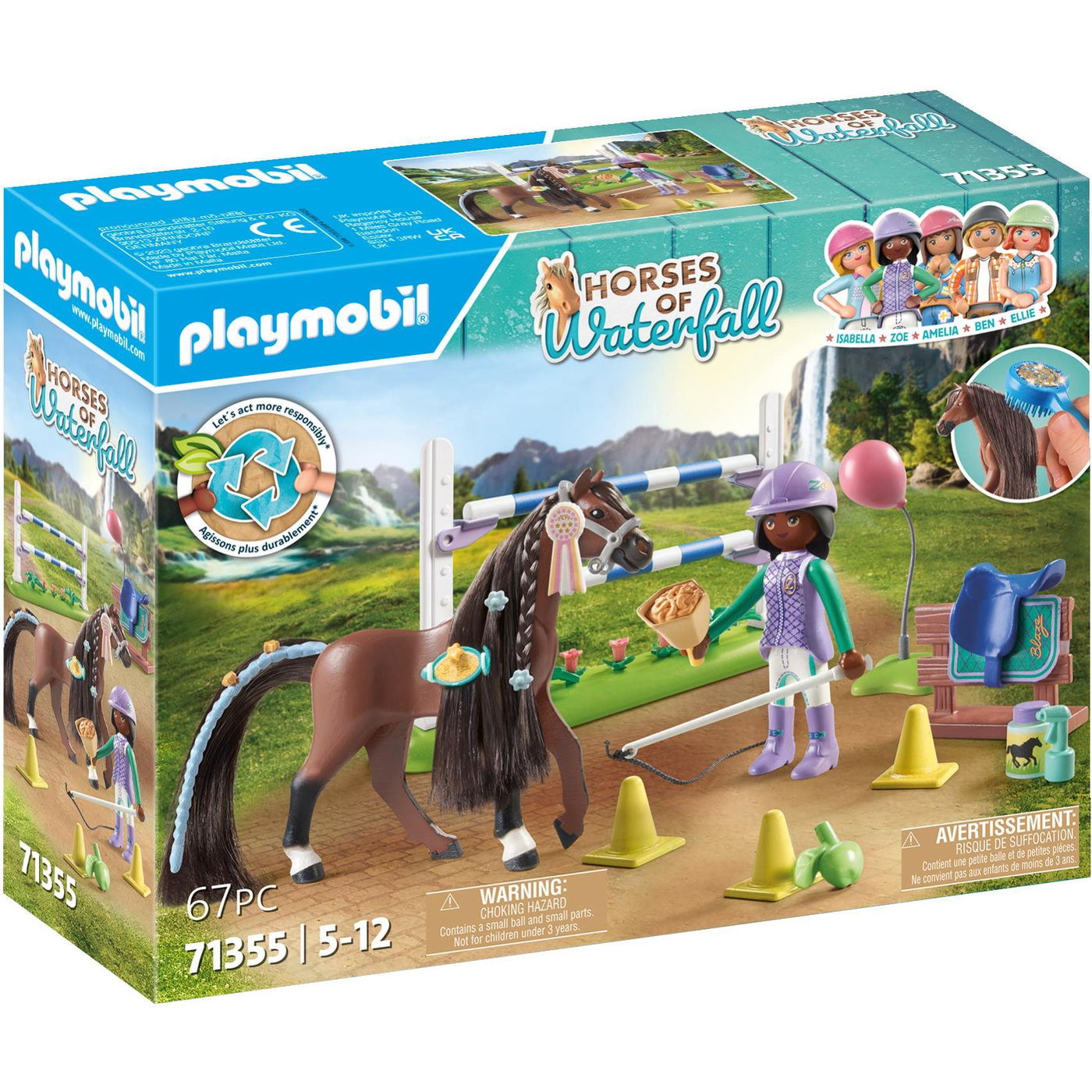 Playmobil Zoe & Blaze versenypályával (71355) (Playmobil71355)