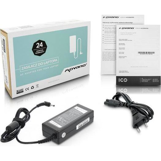 Zasilacz do laptopa Movano 65 W, 1.7 mm, 3.3 A, 20 V (ZZ/LEN20325C)