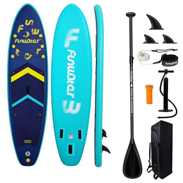 FUNWATER SUP felfújható paddleboard 350x86x15 cm sötétkék SUPFW71A
