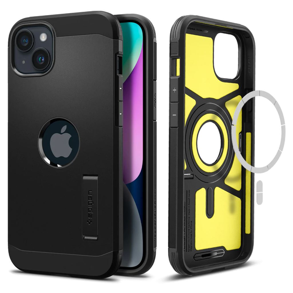 Carcasa Spigen Tough Armor MagSafe compatibila cu iPhone 14 Plus Black