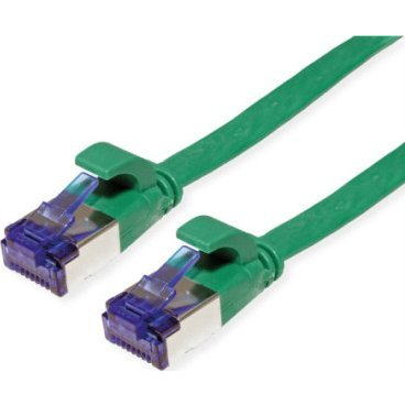 VALUE Patchkabel Cat.6A (Class EA) FTP, extra-flach, grn, 1 m