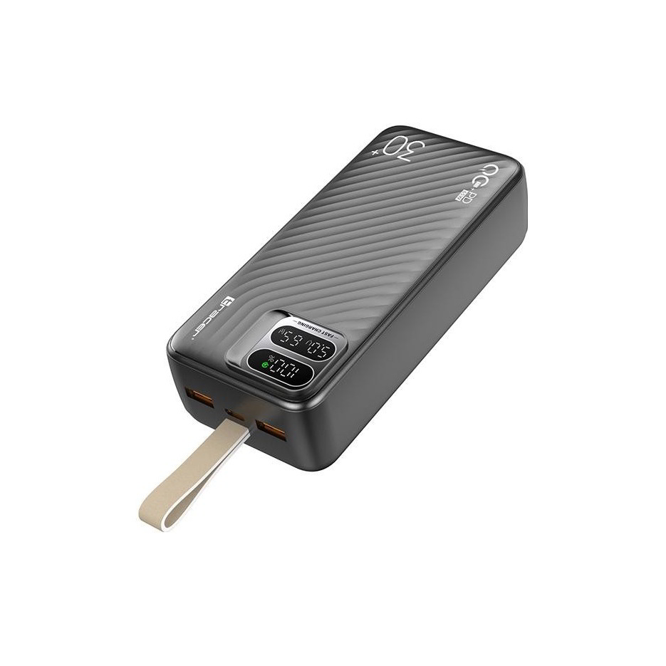 Tracer Blaze TRABAT47505 Powerbank USB-A + Type-C / 30000mAh 65W - Fekete (TRABAT47505)