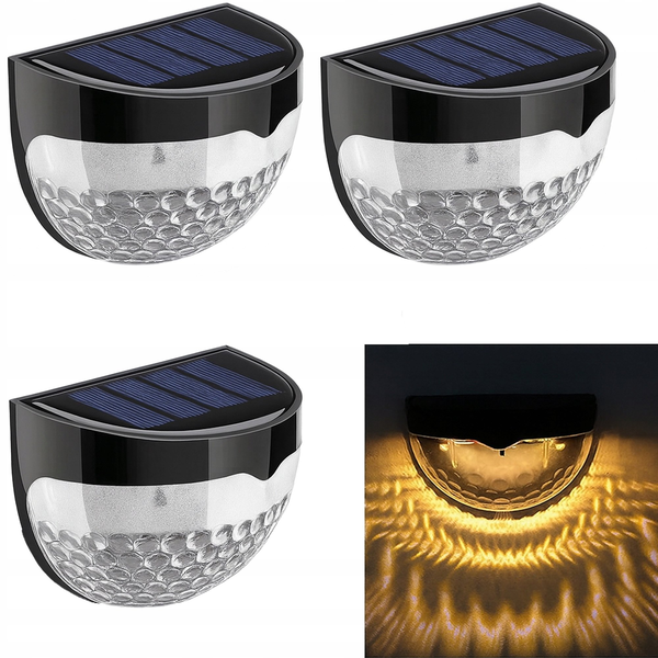 Q30D1 LAMPKI SOLARNE ŚCIENNE  OGRODOWE    LED 8 SZT.