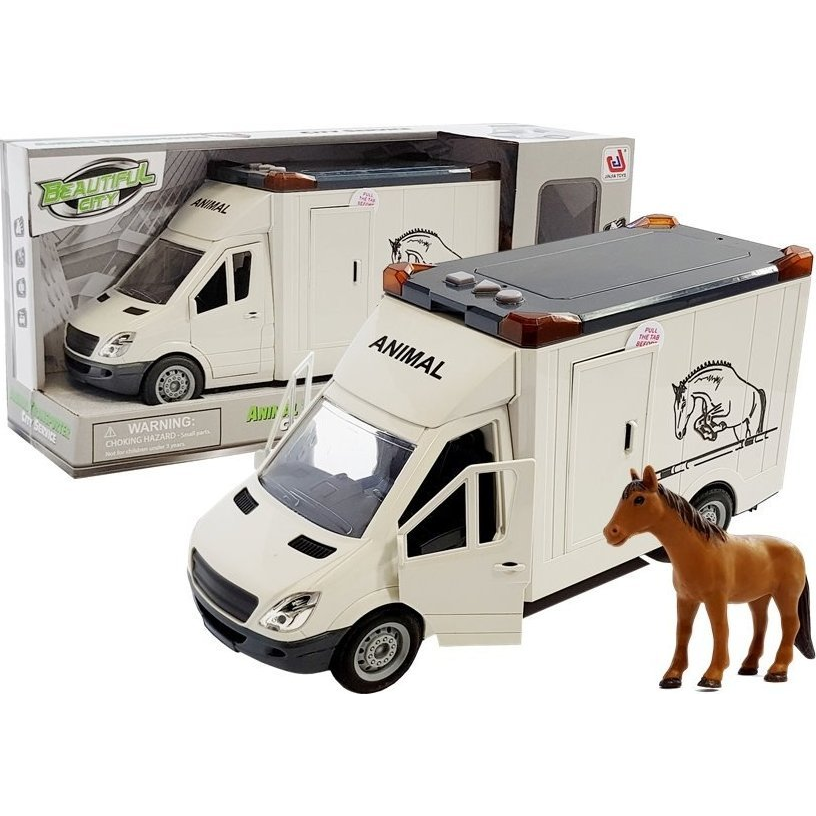 Lean Toys Lószállító Jármű Fehér (5935)