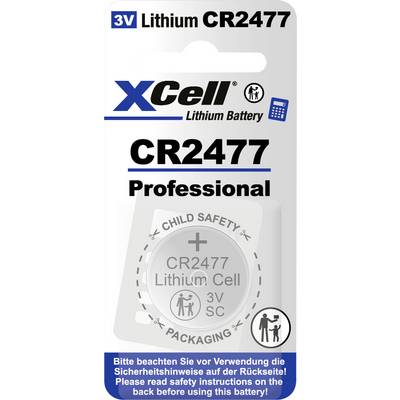XCell Gombelem CR 2477 3 V 1 db 950 mAh Lítium CR2477-B1 (148263)