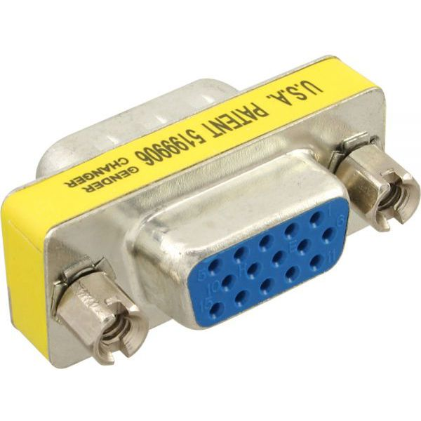 InLine 47714 adaptor mufă cablu VGA (D-sub) HD female VGA (D-Sub) Argint