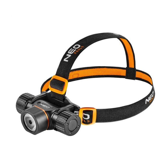 Neo Tools 99-029 Fejlámpa+zseblámpa 2az1-ben tölthető USB 2000lm CREE XHP50.2 LED 20W (Neo Tools 99-029)