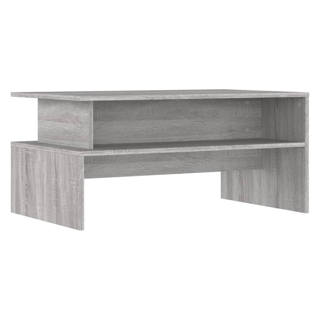 szürke sonoma színű szerelt fa dohányzóasztal 90 x 55 x 42,5 cm (834284)