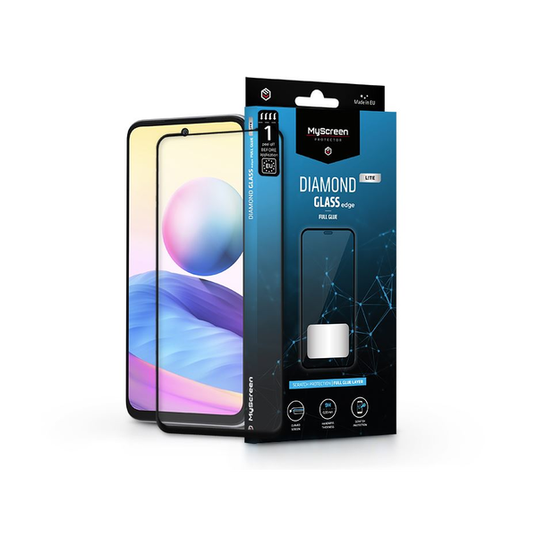Скрийн протектор от закалено стъкло Xiaomi Redmi Note 10 5G/Poco M3 Pro 5G - MyScreenProtector Diamond Glass Lite Edge2.5D Full Glue - черен