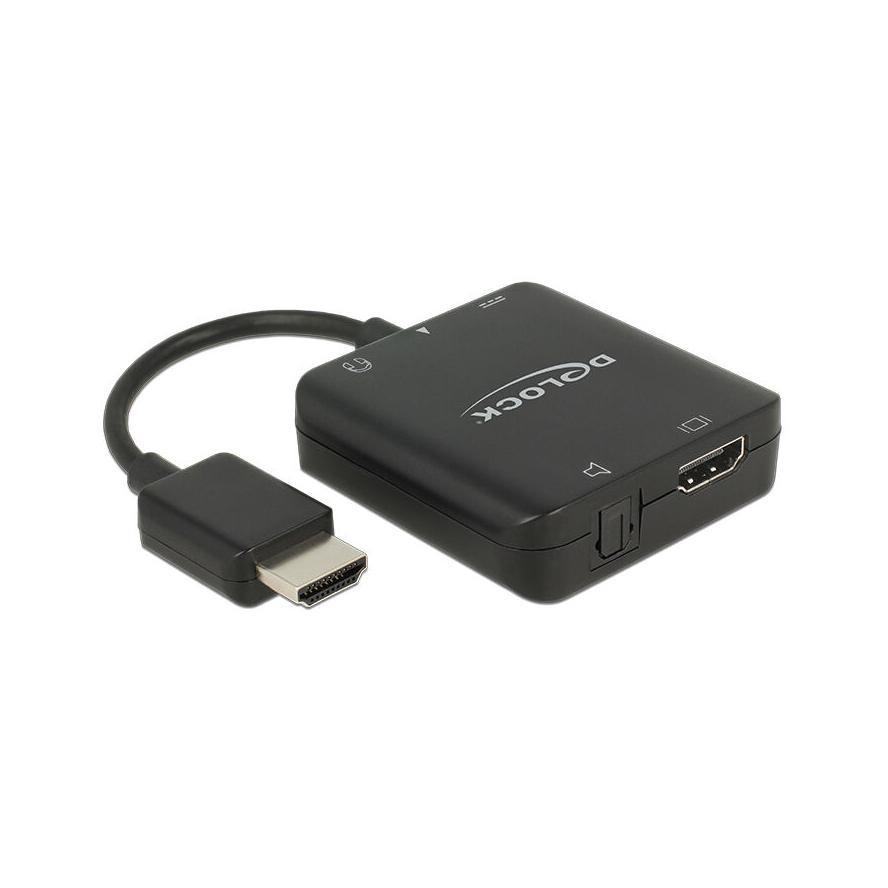 DeLock HDMI Audio Extractor 4K 30Hz compact (62784)
