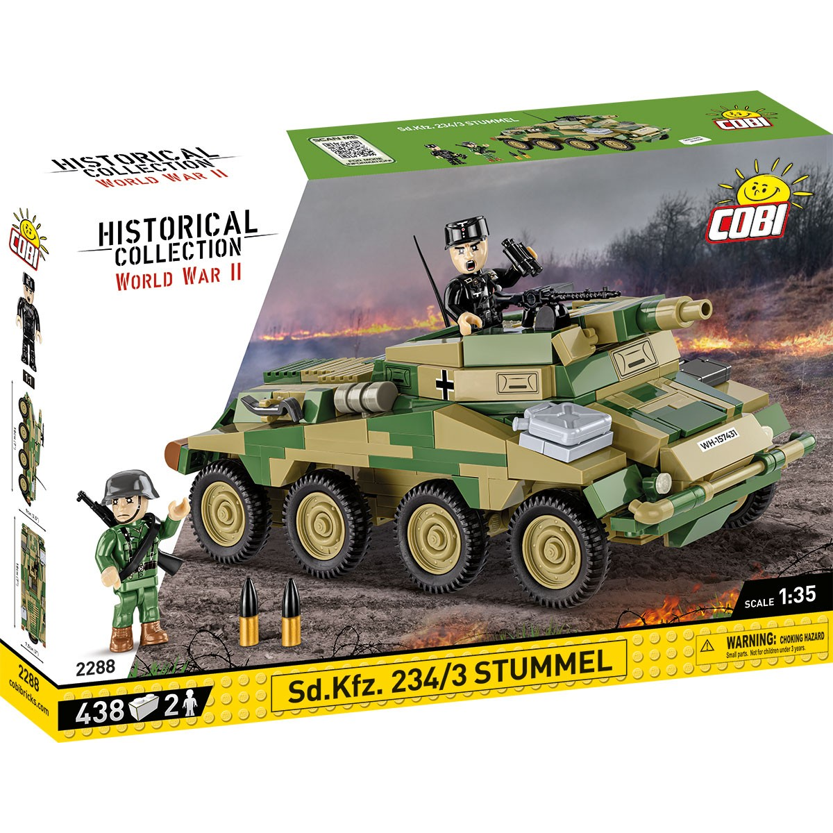 Cobi Blocks HC Sd.Kfz. 234/3 438 darabos építőkészlet (2288)