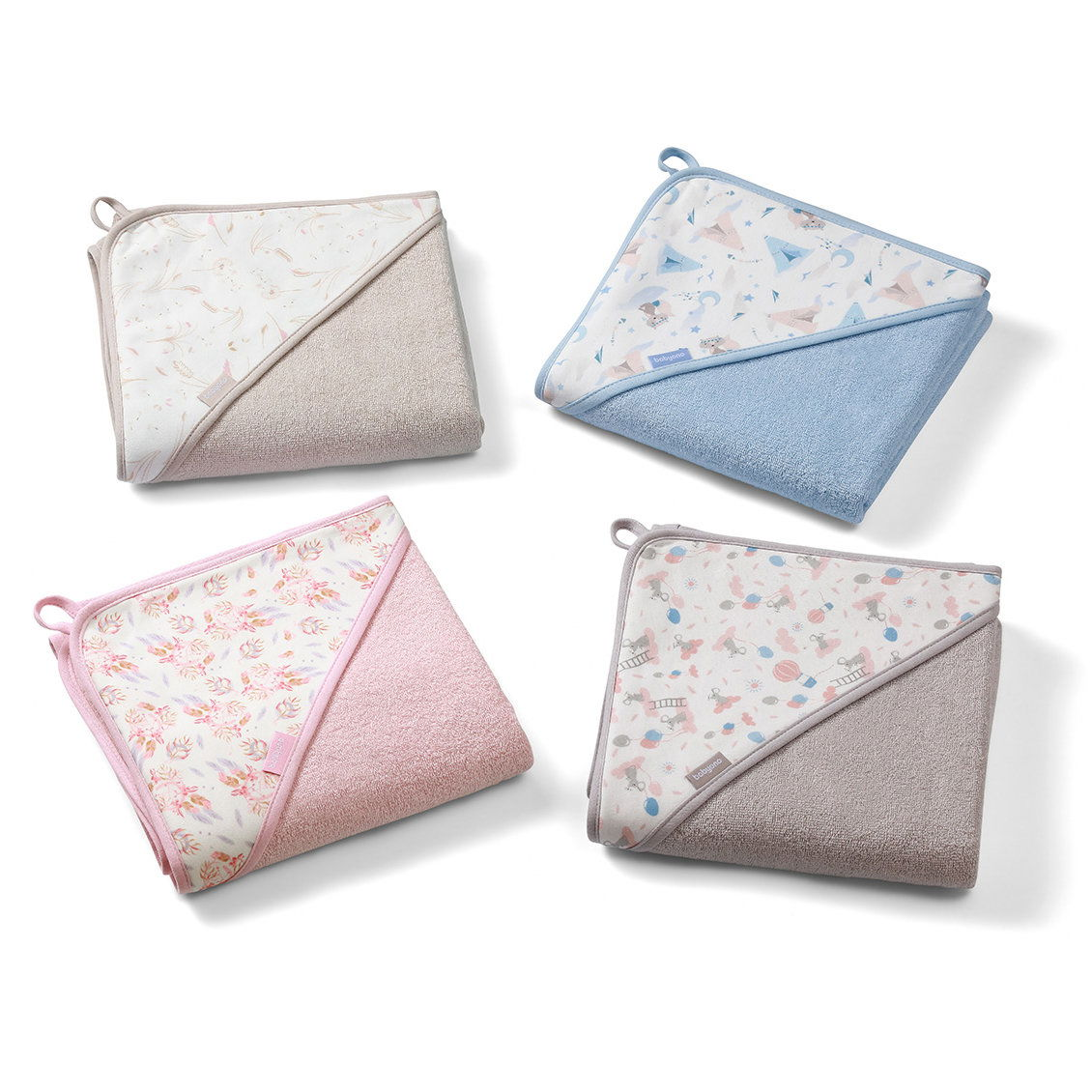 BabyOno frottír, kapucnis 100 × 100 cm, kék (5901435416006)