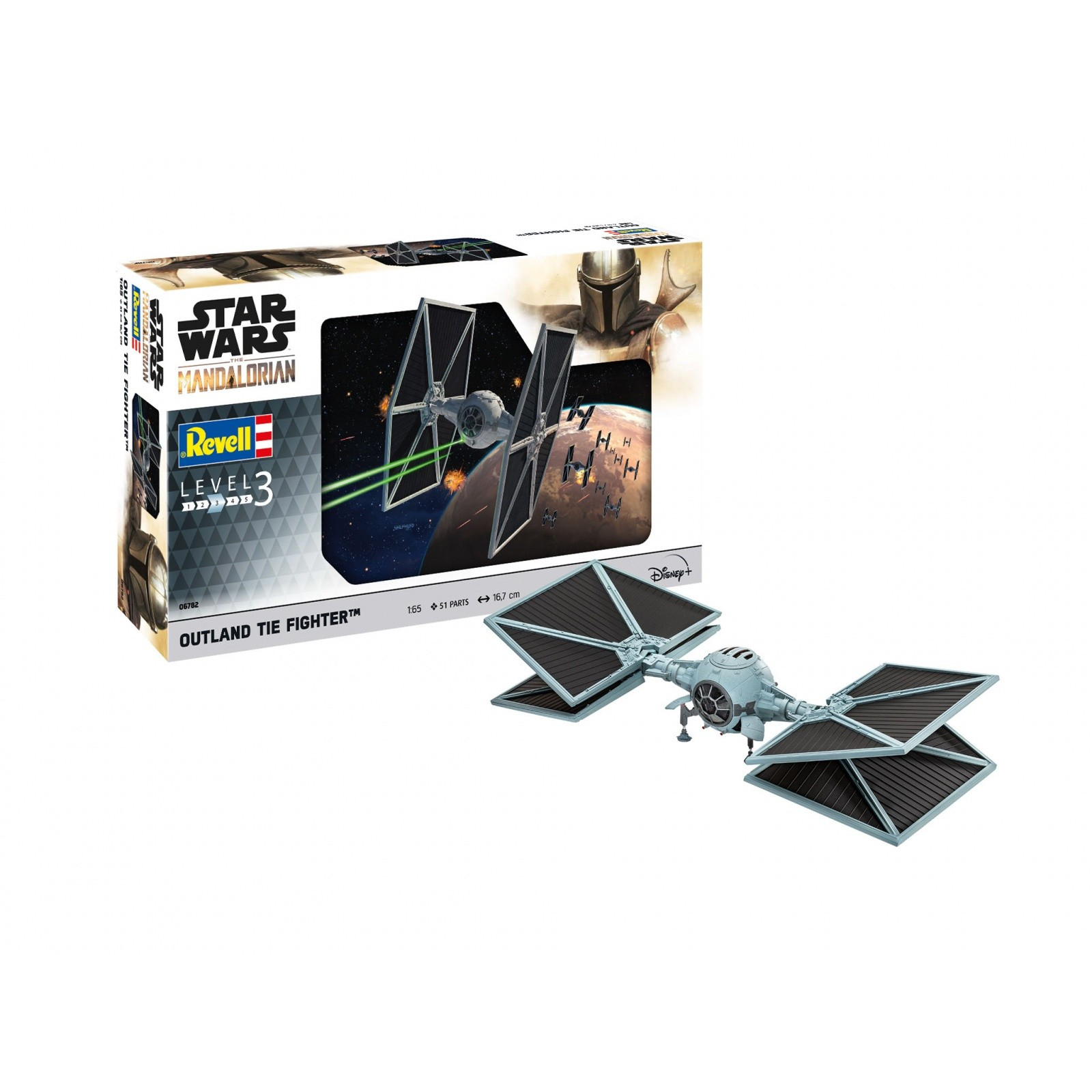 Revell Star Wars The Mandalorian Outland TIE vadászrepülőgép műanyag modell (1:65) (06782)