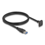 Delock USB 5 Gbps Micro - Type-A kábel 1m fekete (81030)