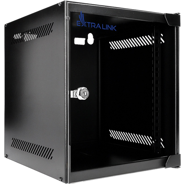 EXTRALINK LITE 6U 10" 280X310 WALL-MOUNTED RACKMOUNT CABINET BLACK