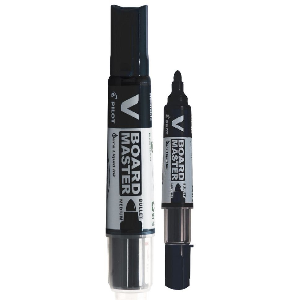 Pilot V-Board Master Táblamarker - Fekete (10 db / csomag) (WBMA-VBM-M-B-DOB)