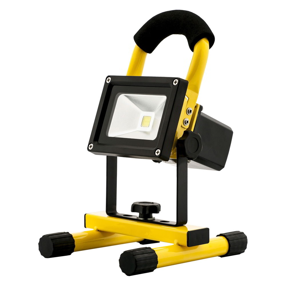 Avide ABRFLNW-10W Akkus LED Munkalámpa - Természetes fehér (ABRFLNW-10W)