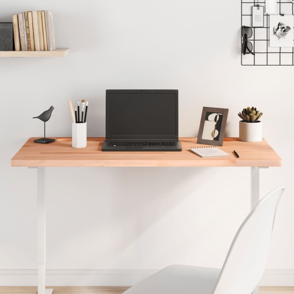 tömör bükkfa íróasztallap 100 x 50 x 2,5 cm (356084 VidaXL)