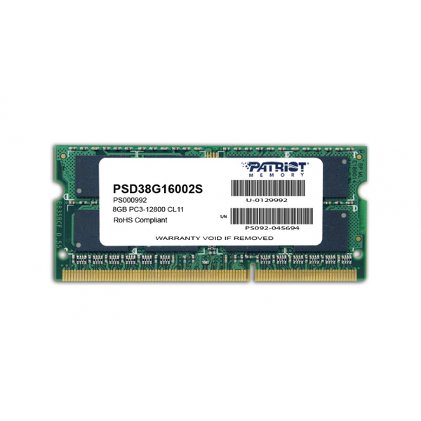 Operační paměť DDR3 Patriot PSD38G16002S 8 GB