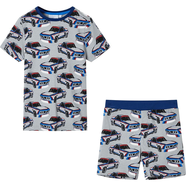 Szürke rövid ujjú gyerekpizsama 128