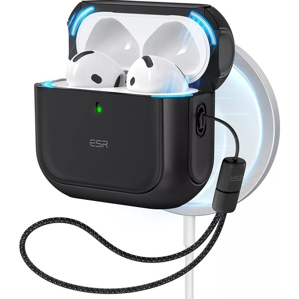 ESR Orbit Hybrid Ochranné pouzdro na sluchátka AirPods 4 MagSafe, černé