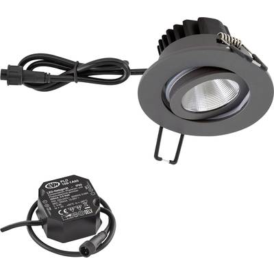 EVN PC650N61640 EVN Lichttechnik LED-es beépíthető lámpa LED Fixen beépített LED-es 6 W Antracit (PC650N61640)