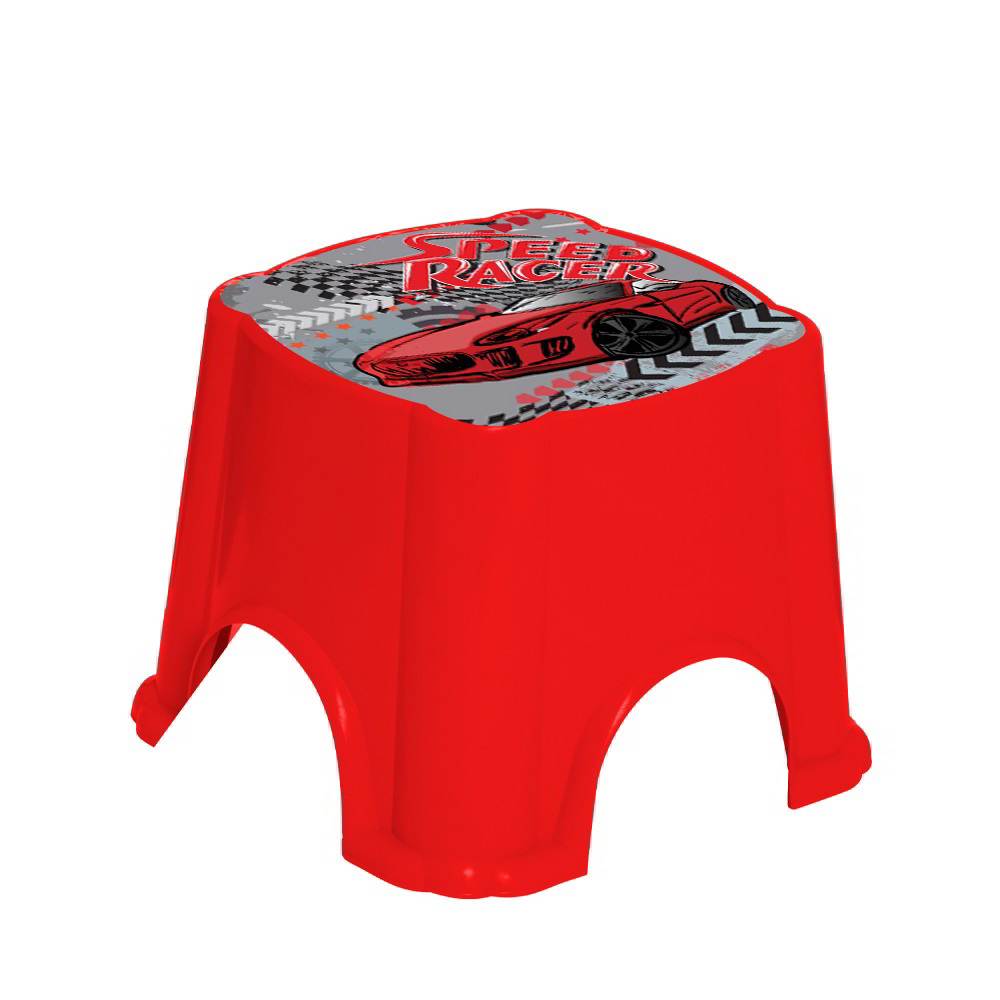 Iris Speed Racer Műanyag gyermek zsámoly - Piros mintás (161955-310)