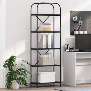 Könyvespolc Musta tammi 60 x 30 x 183 cm Faanyag
