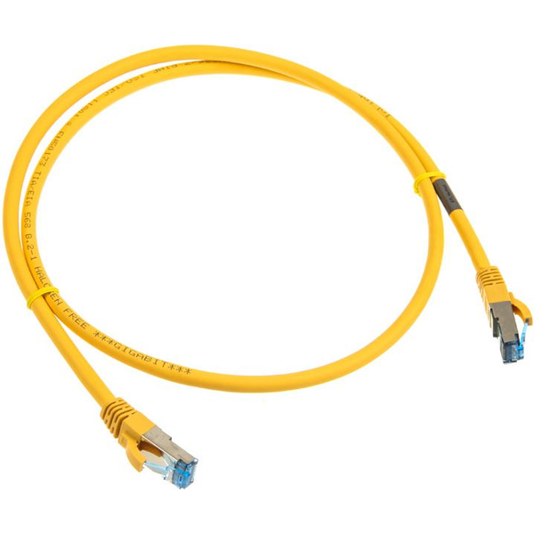 InLine 76811Y sieťový kábel Žltá 1 m Cat6a S/FTP (S-STP)