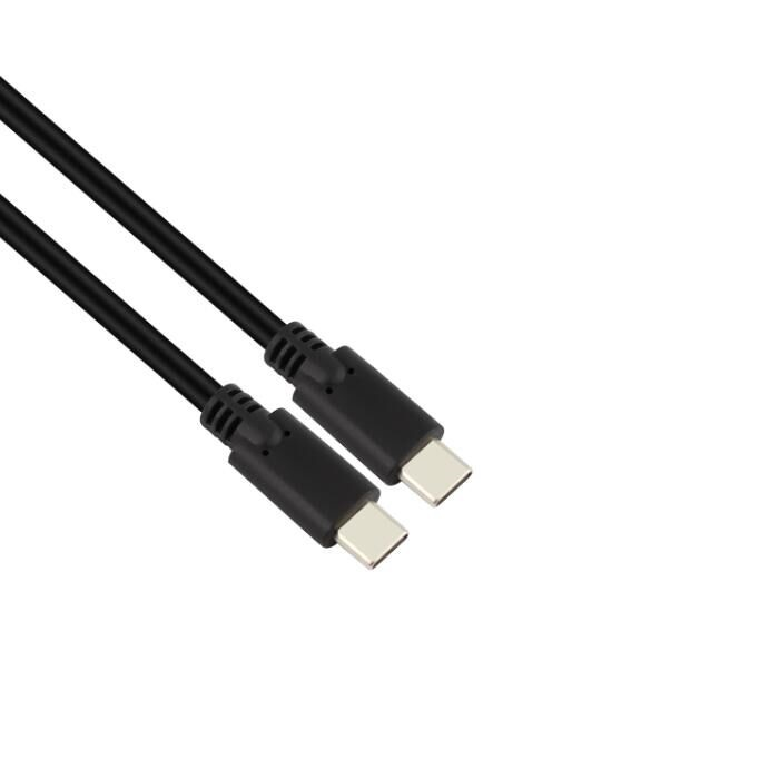 Stansson CZ-254-D USB-C apa - USB-C apa 3.2 Adat és töltőkábel - Fekete (2m)