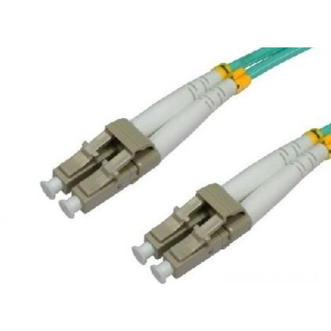 Techly 10m LC/LC 50/125 InfiniBand en Glasvezelkabel Aqua-kleur